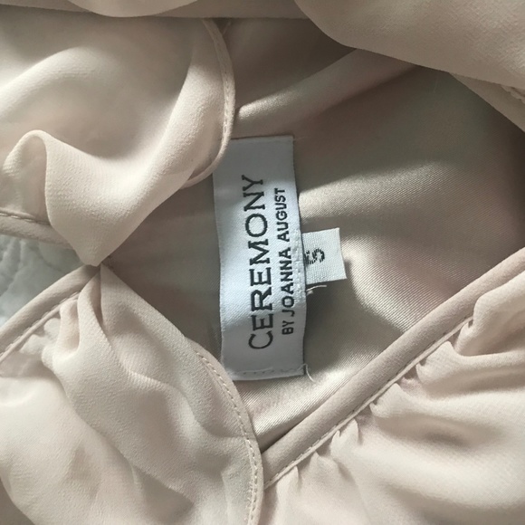 S Anthropologie BHLDN Joanna August Blush Bridesmaid Dress - Picture 4 of 6